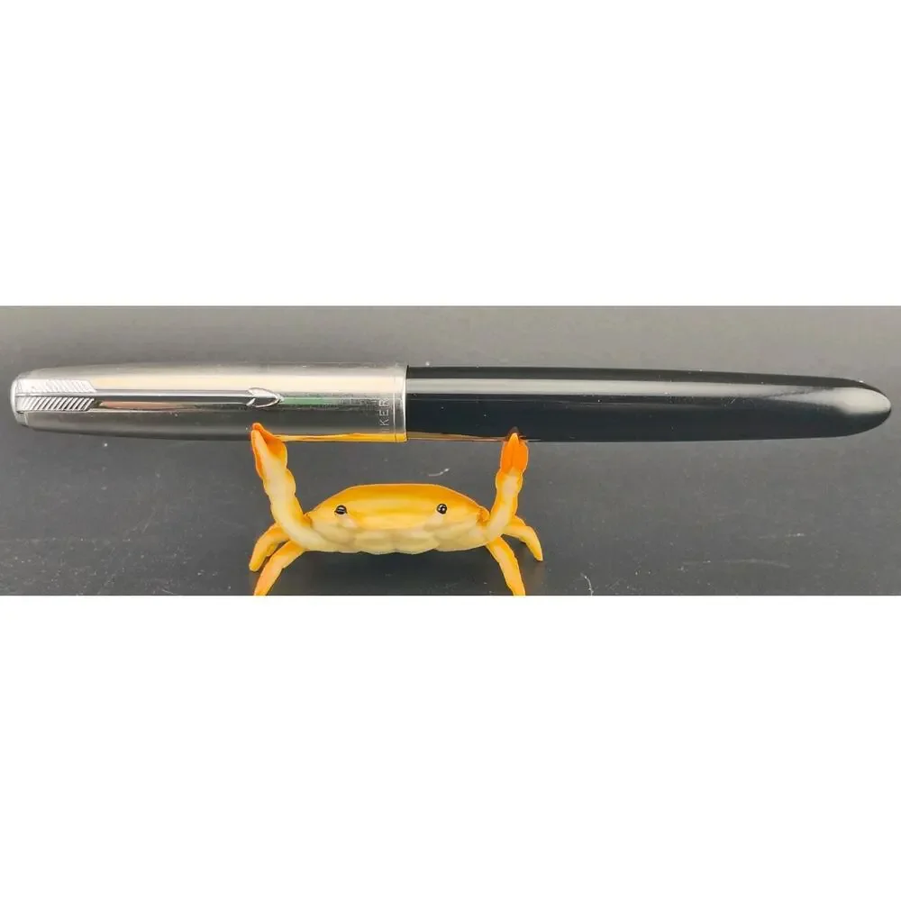 Vintage 1951 Parker 51 Special Black Fountain Pen 14K Gold Nib Restored Q3 1951